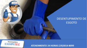 DESENTUPIMENTO DE ESGOTO EM CAMPINAS